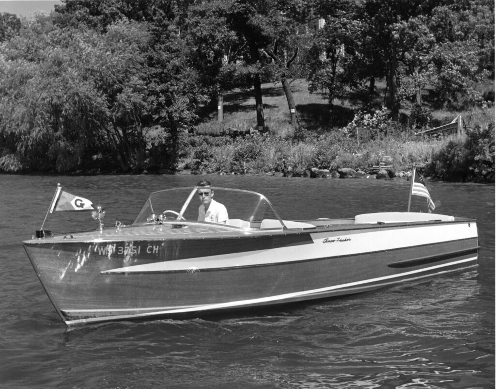 man in a boat on the water