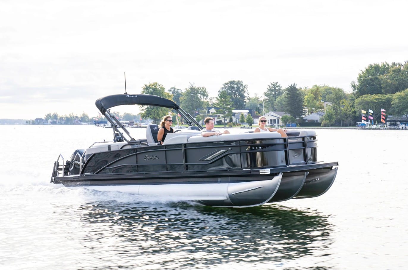 New Barletta Corsa Quad Lounge Luxury Pontoon Boats For Sale 